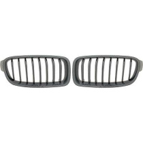 BMW 3-Serie F30/F31 11-15 Enkelribbad Kolfiberlook Sportgrill / Njurar Performance-Look DIEDERICHS